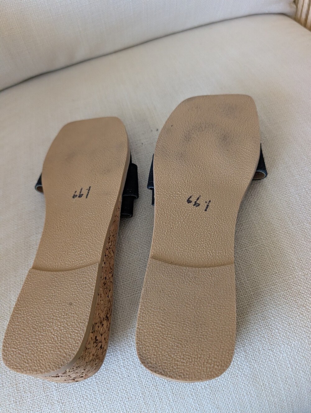 Beach By Matisse Baja Leather Slides Size 10 - Picture 7 of 11